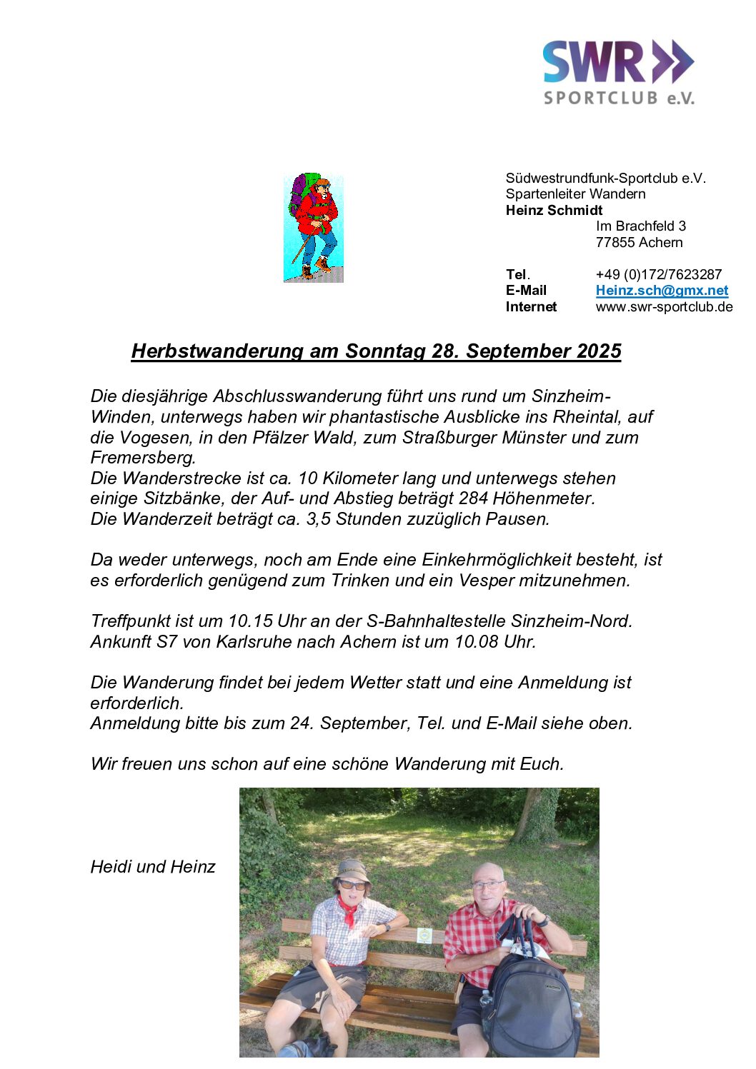 Herbstwanderung 28. September 2025